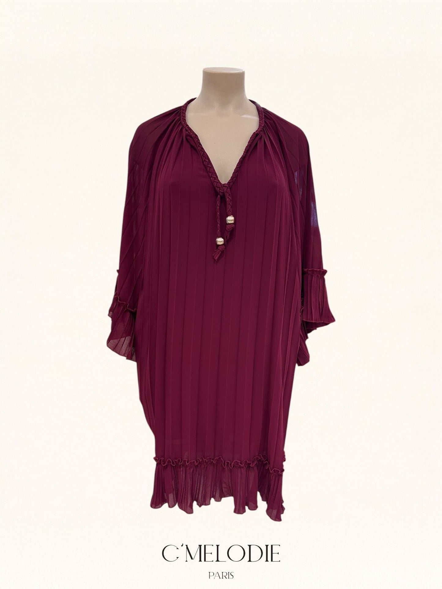 Robe Longue Plissée - TU du 44 au 50