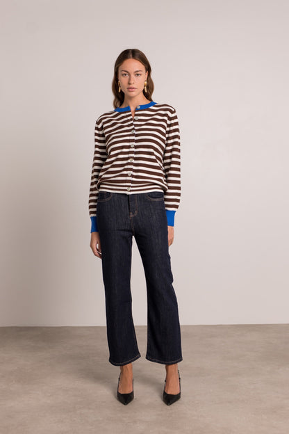 Gilet Laine Rayures