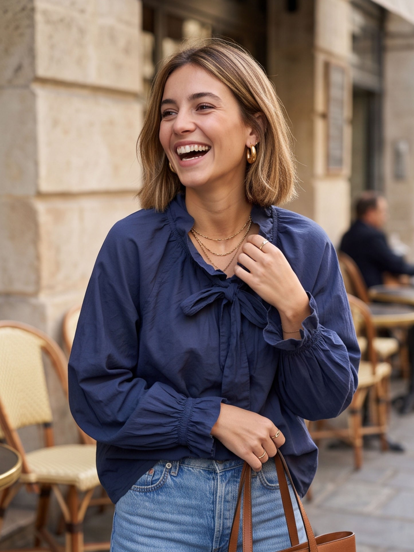 Blouse Elvire - Nœud Lavallière
