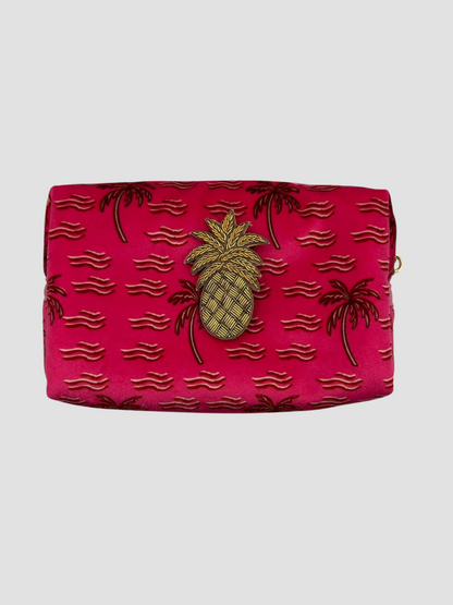 Trousse à Maquillage Rose Ananas