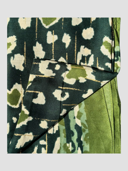 Foulard Léopard Doré