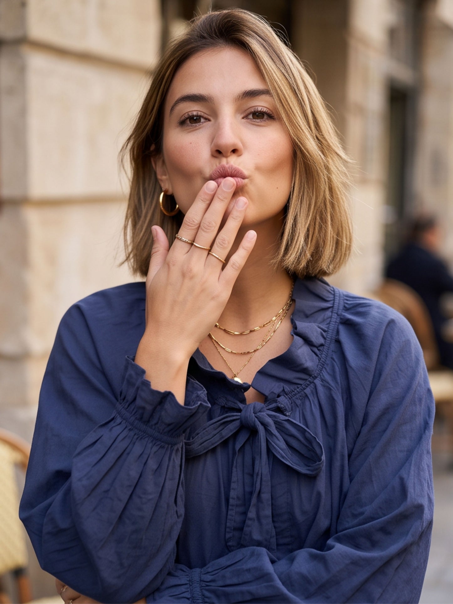 Blouse Elvire - Nœud Lavallière