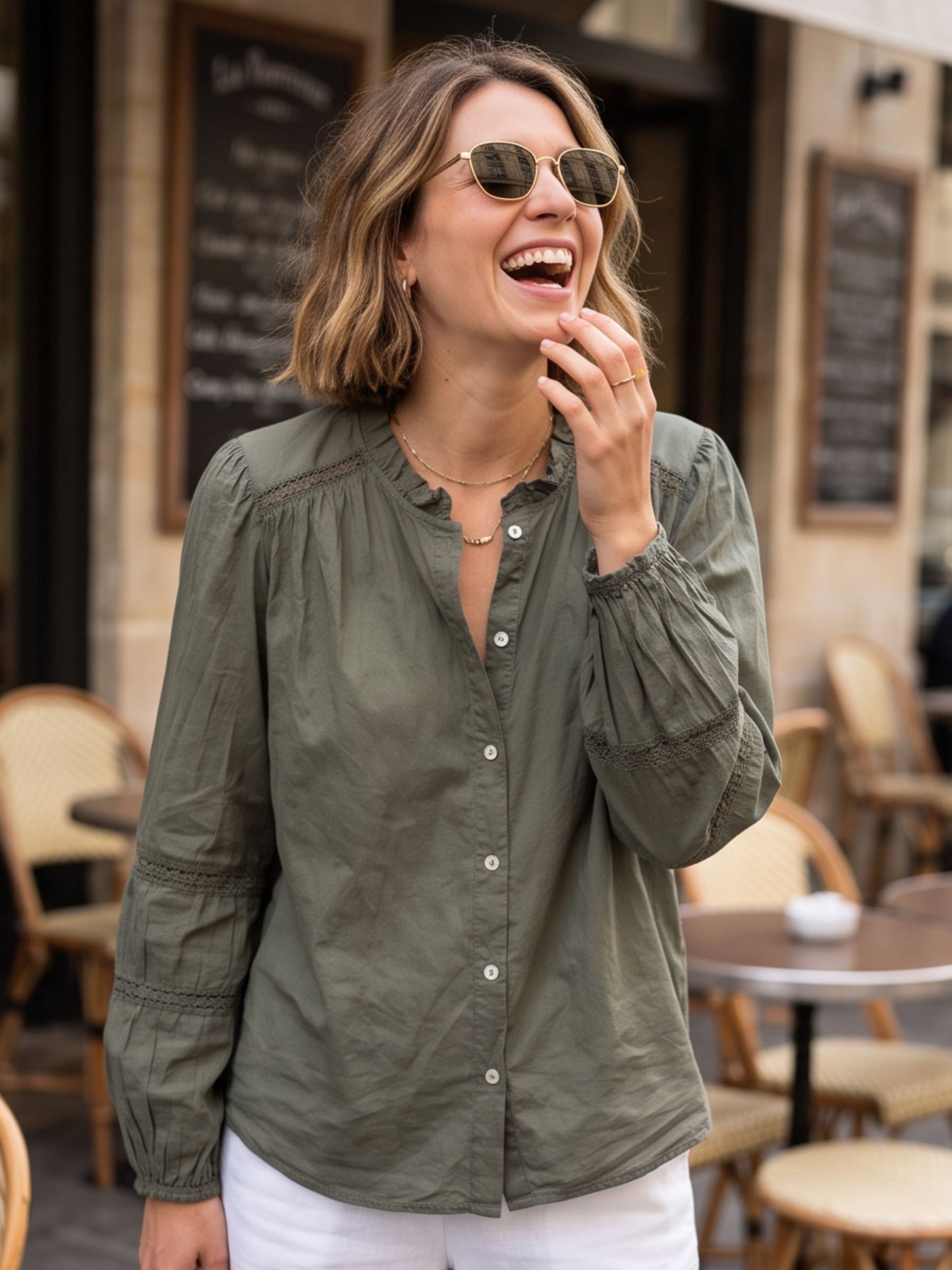 Chemise Clara - Boutonnée Dentelle