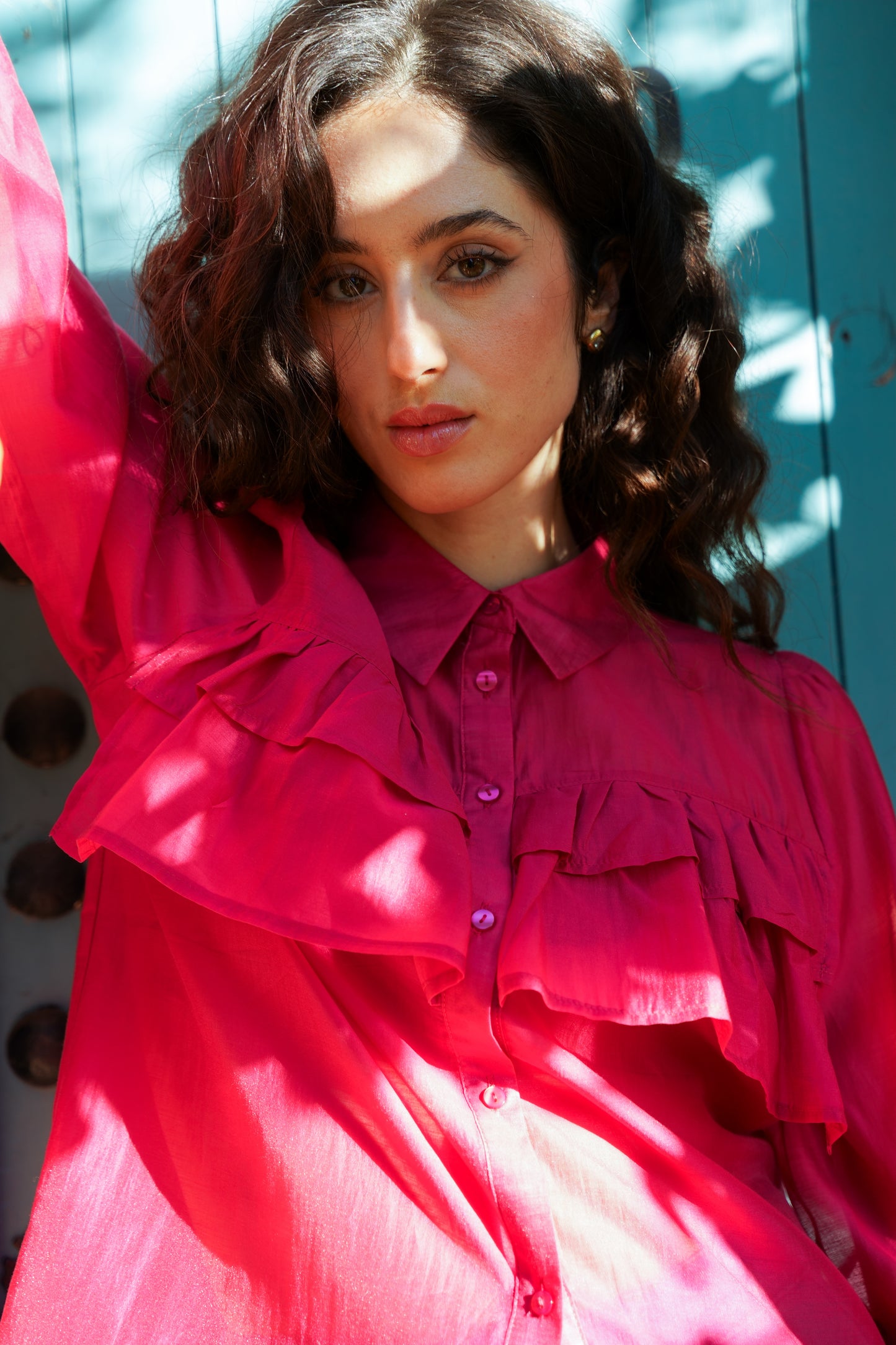 Chemise Vert Olive ou Fuchsia