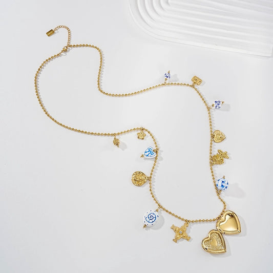 Collier Talisman Doré