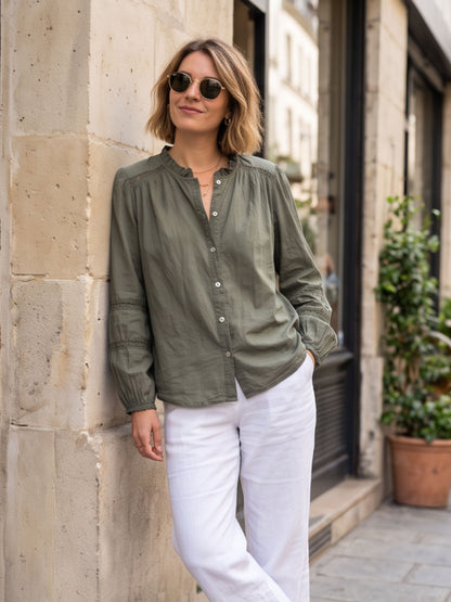 Chemise Clara - Boutonnée Dentelle