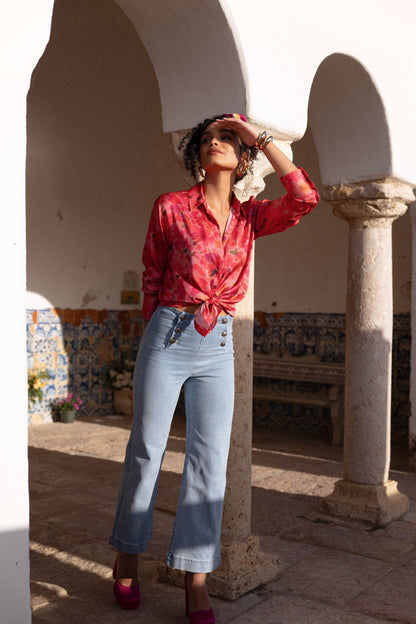 Jean Cropped Wide Victorine