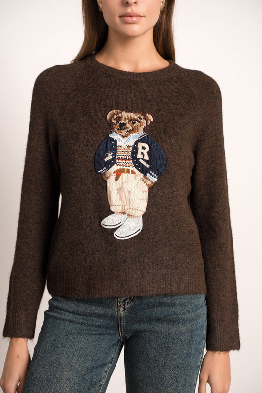 Pull Broderie Ours