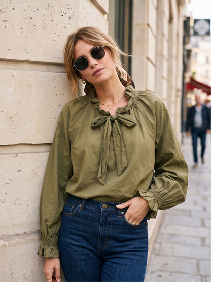 Blouse Elvire - Nœud Lavallière