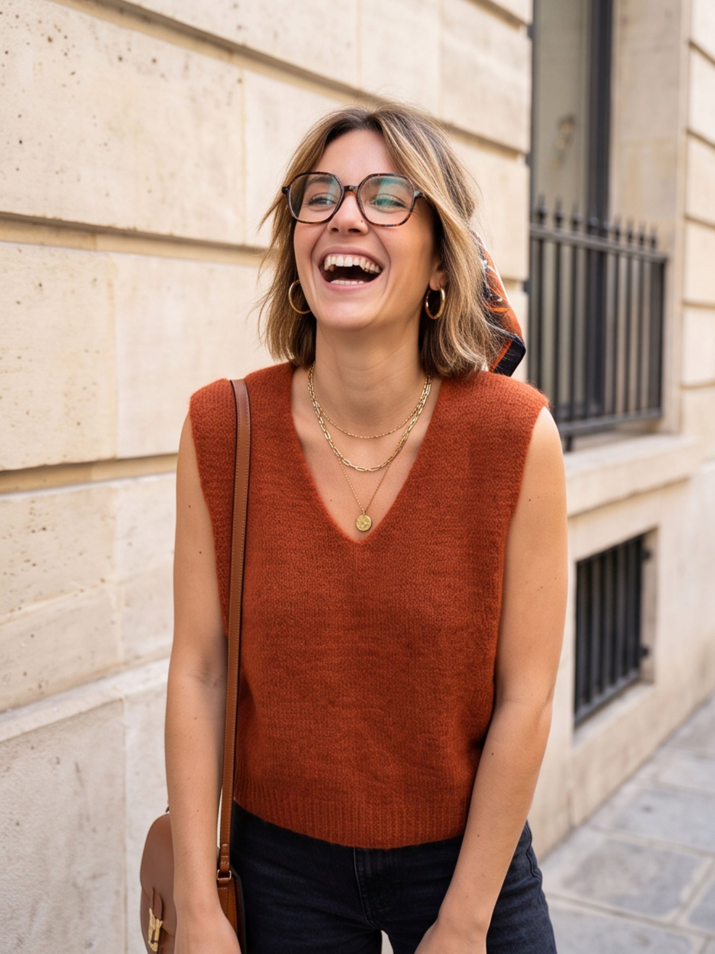Top Louise - Maille Sans Manches