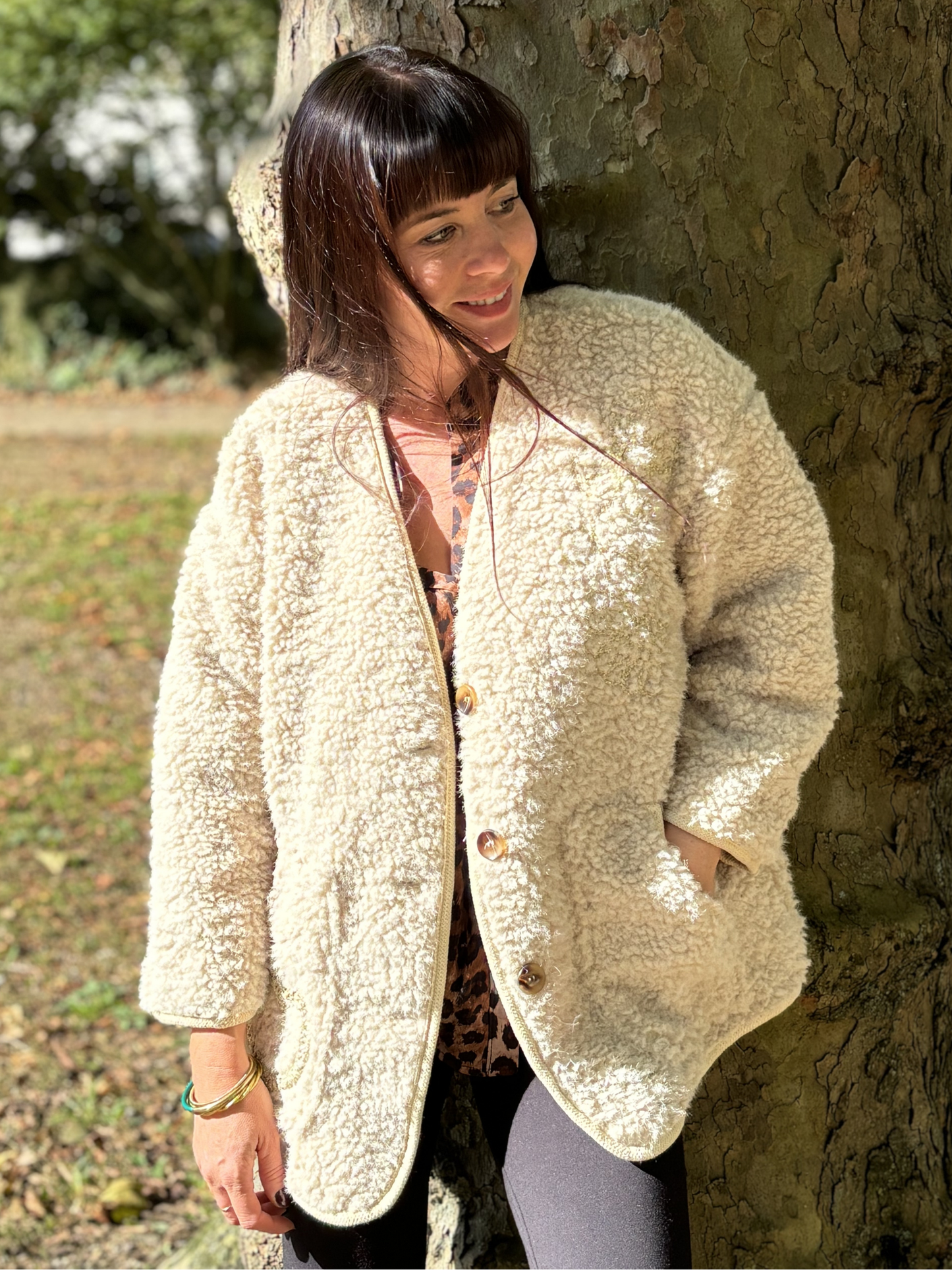 Manteau Bouclette Fleur