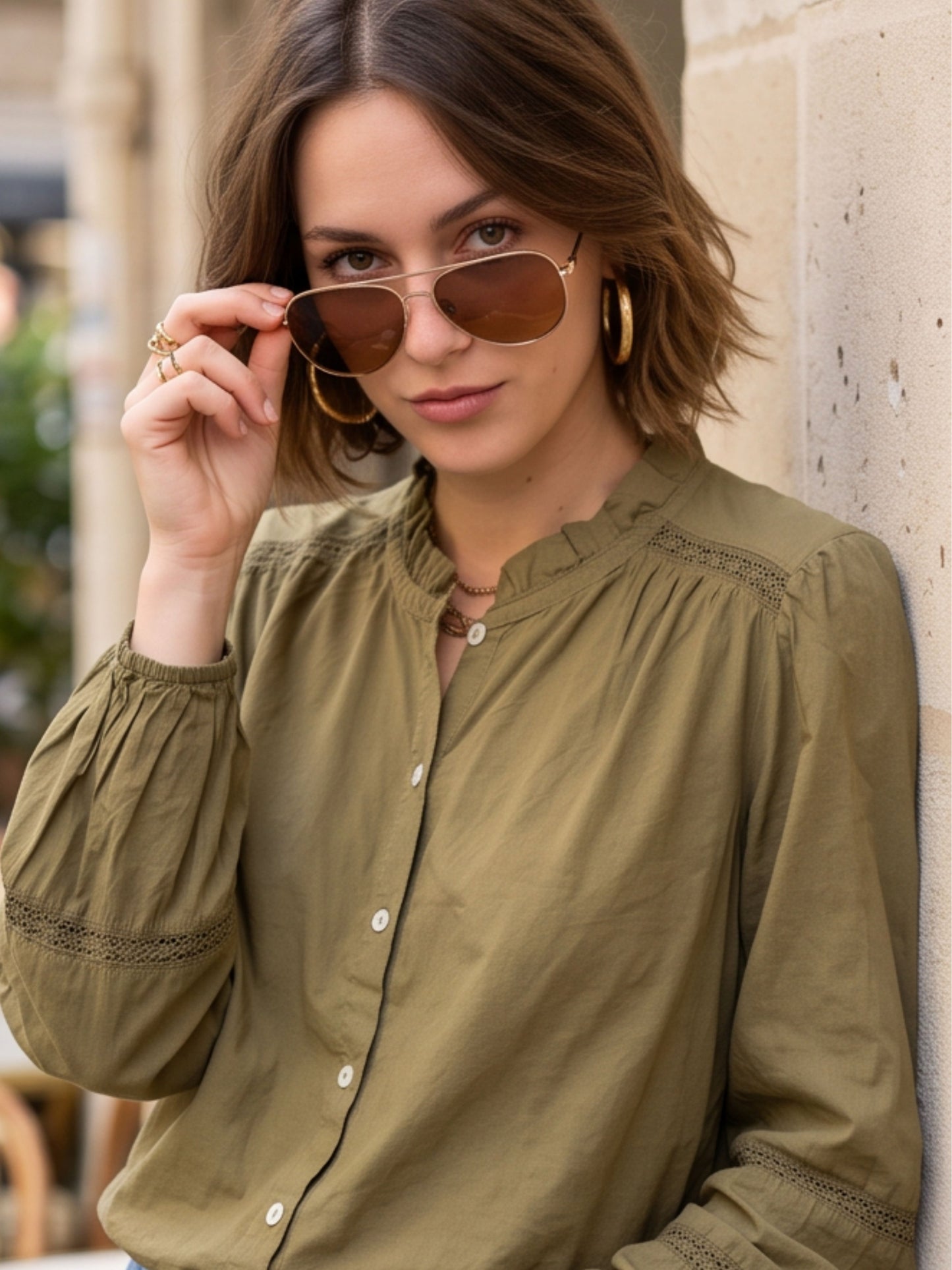 Chemise Clara - Boutonnée Dentelle