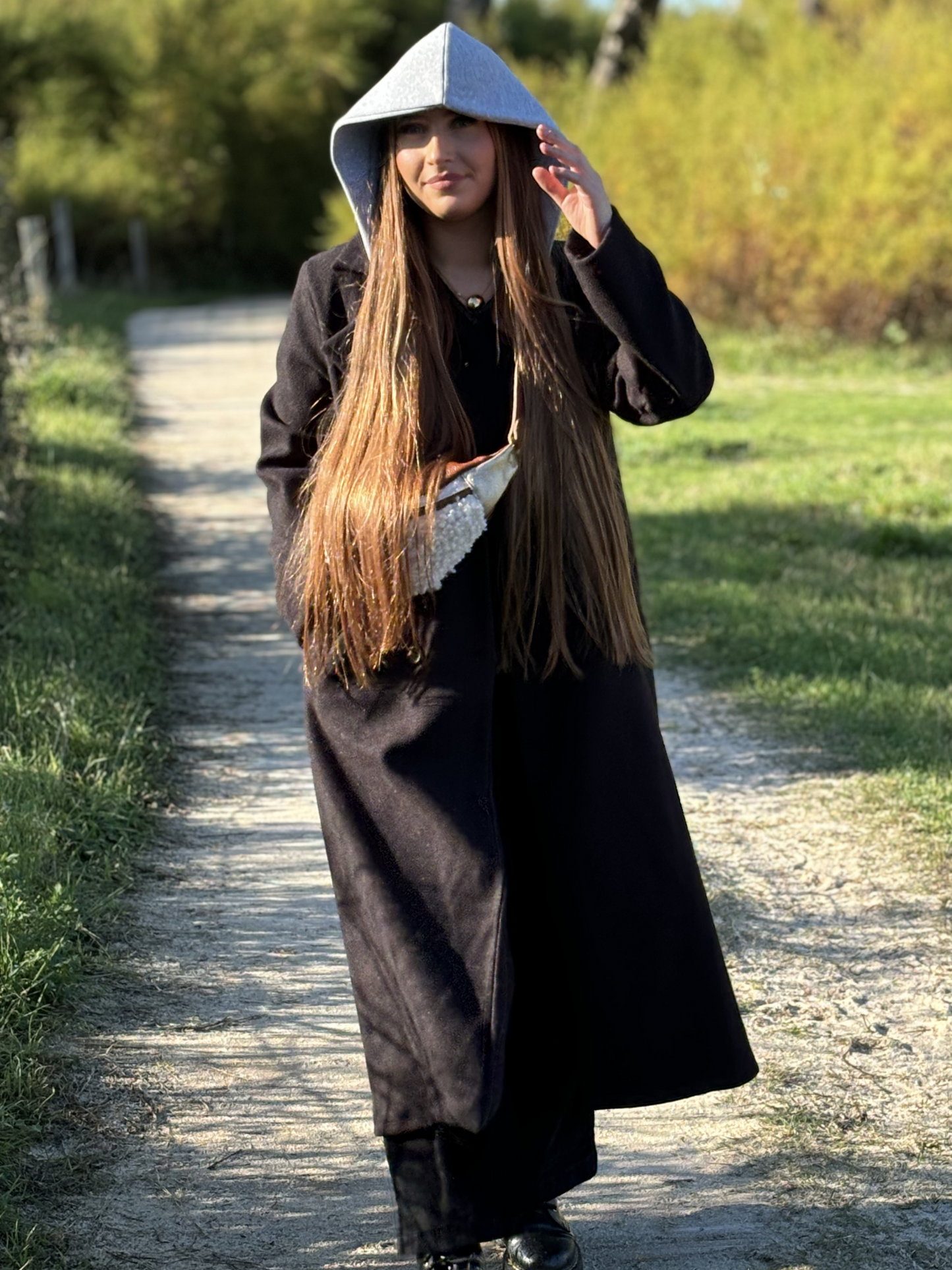 Manteau Long à Capuche