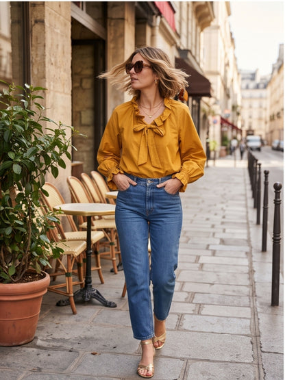 Blouse Elvire - Nœud Lavallière