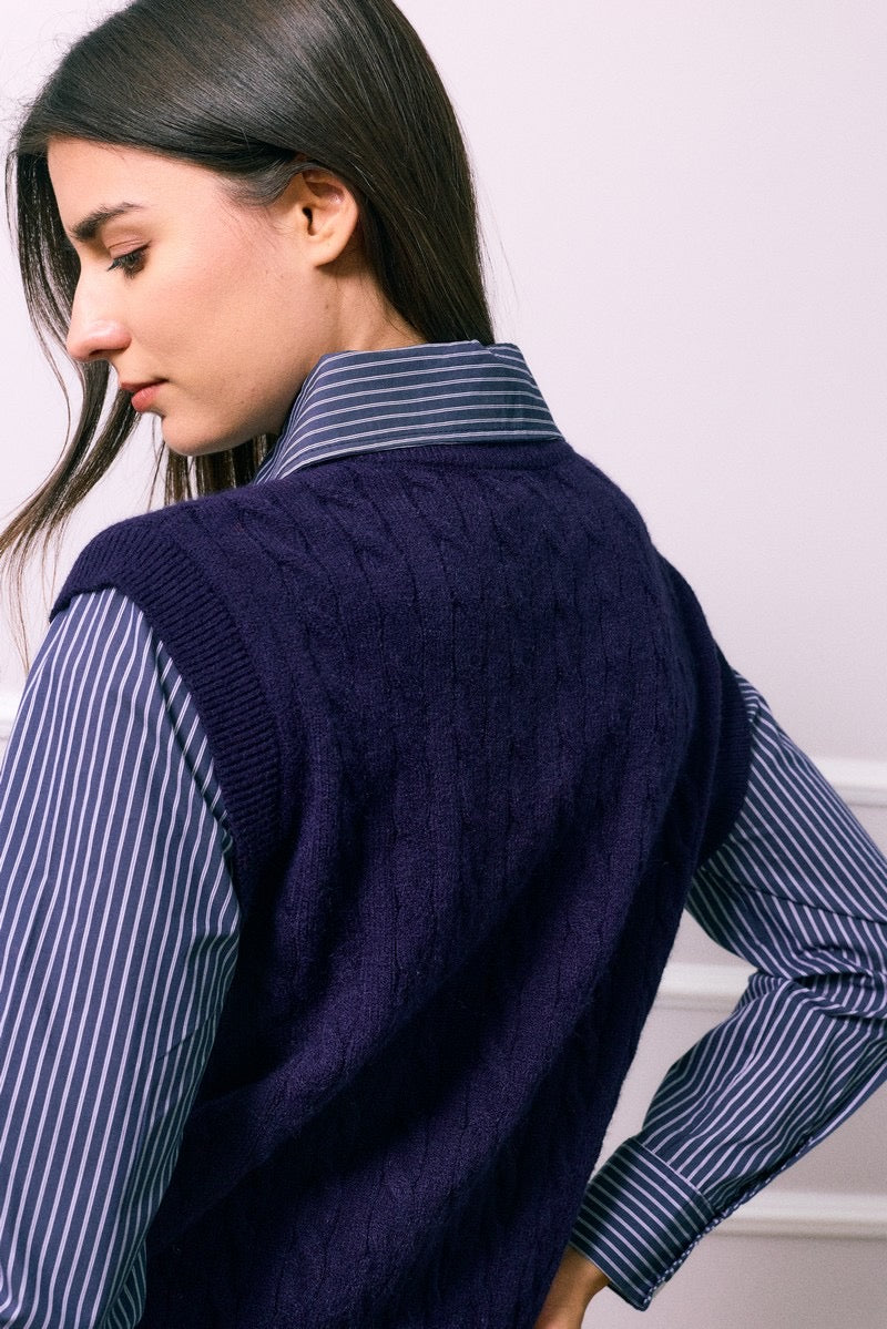 Pull Chemise Col V