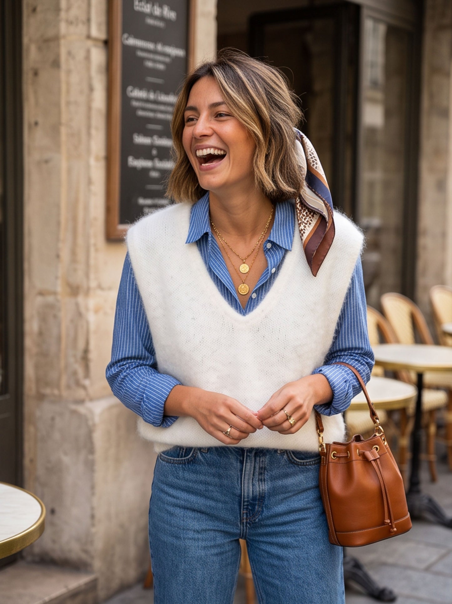 Top Louise - Maille Sans Manches