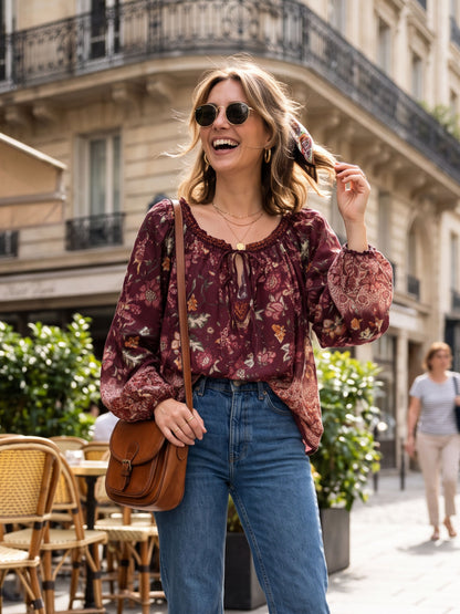 Blouse Capucine - Fleurs Champêtres