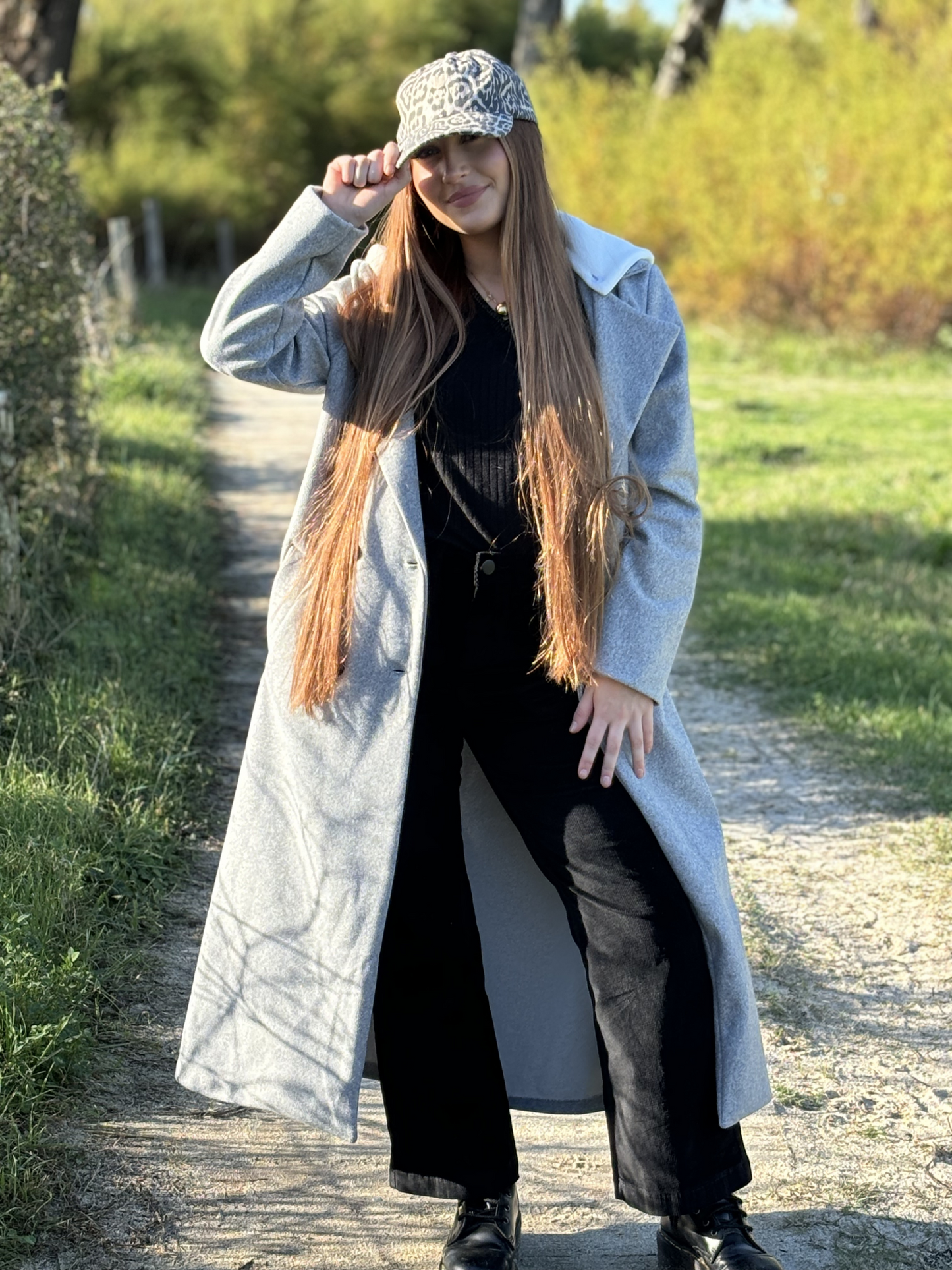 Manteau Long à Capuche