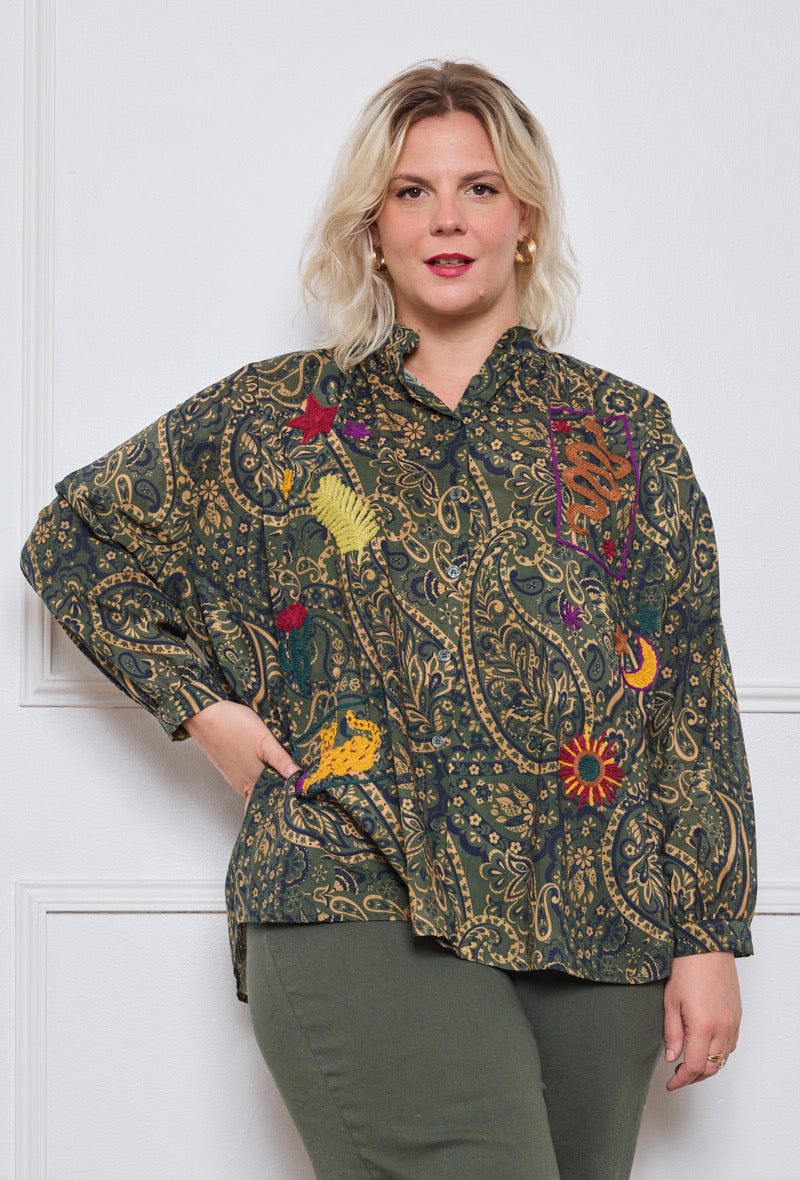 Chemise Motifs Colorés - TU du 44 au 50