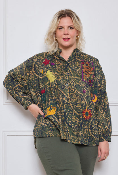 Chemise Motifs Colorés - TU du 44 au 50