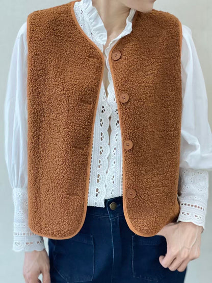 Gilet Cosy Boutonné