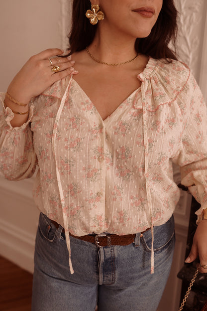 Blouse Fleurie Vintage du 42 au 46