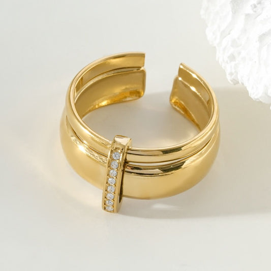 Bague Manchette Dorée