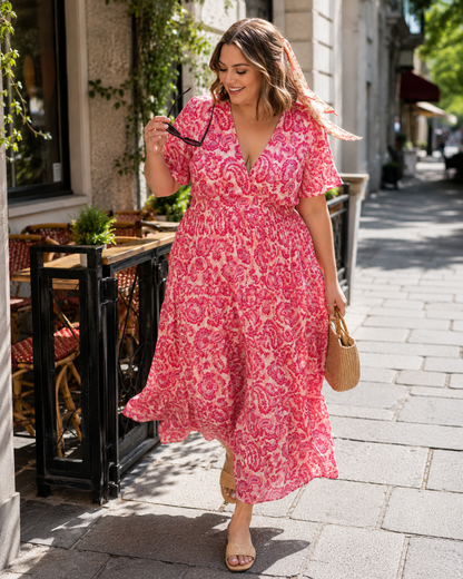 Robe Longue Fuchsia