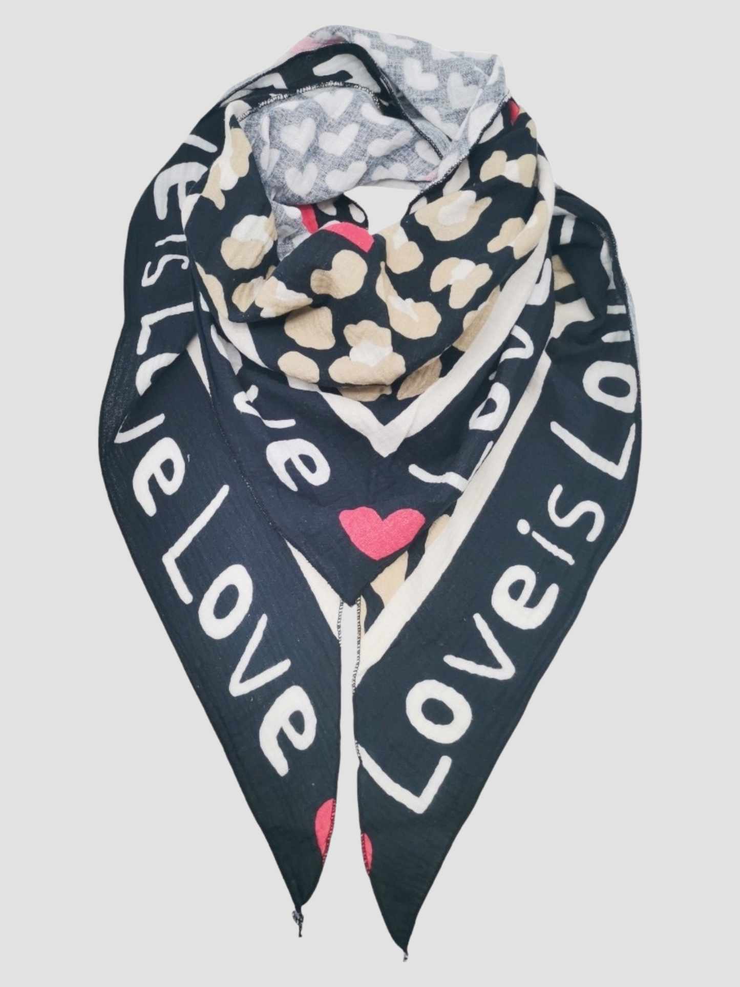Foulard Triangle "Love is Love"