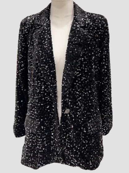 Blazer en Sequins Velours