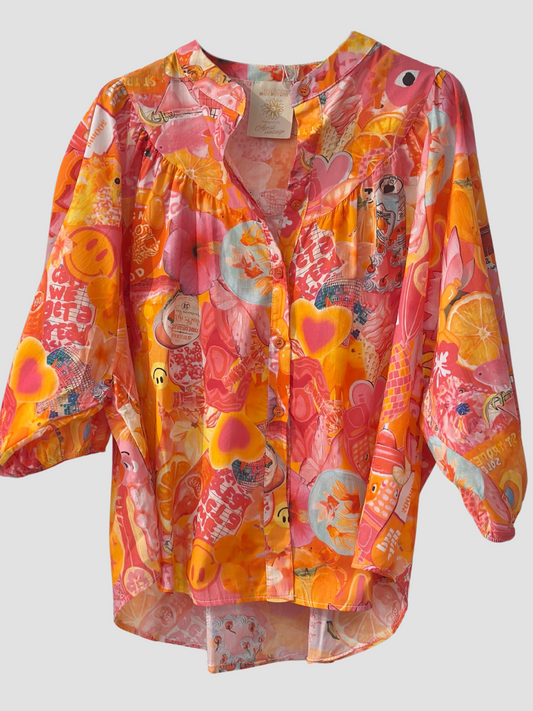 Chemise Orange Sun Addict