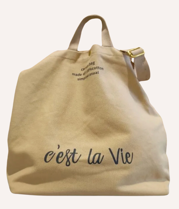 Sac en Toile "C'est la Vie"