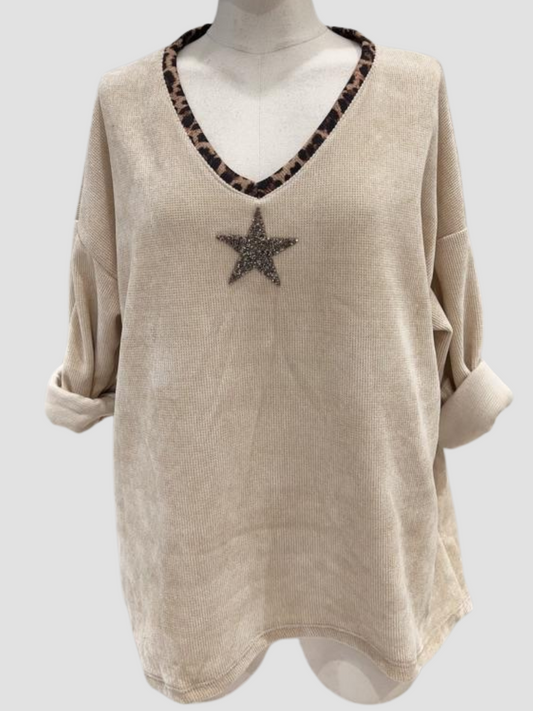 Pull Velours Star du 42 au 48