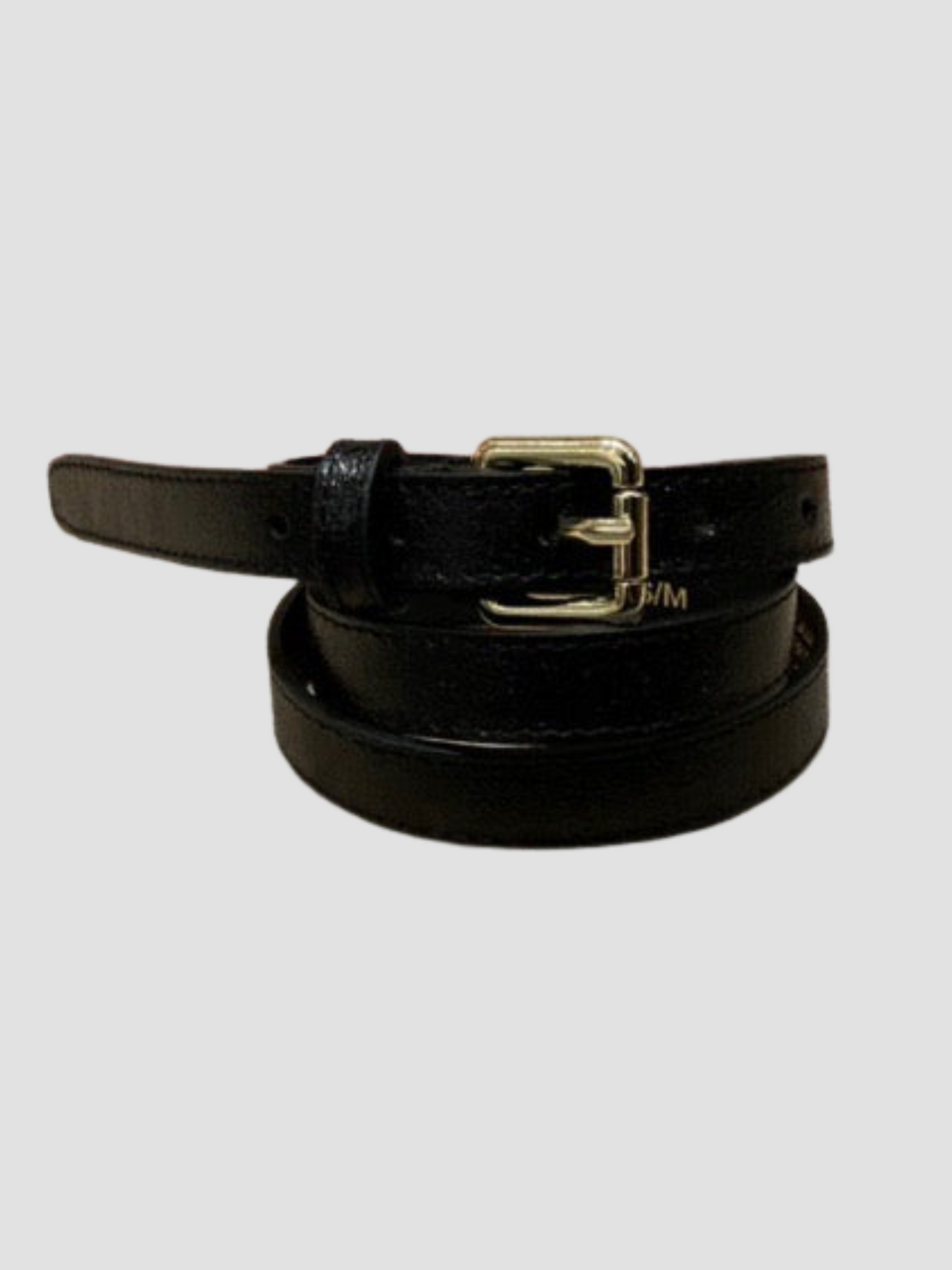 Ceinture Fine Brillante en cuir