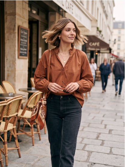 Blouse Colette - Manches Longues Coton