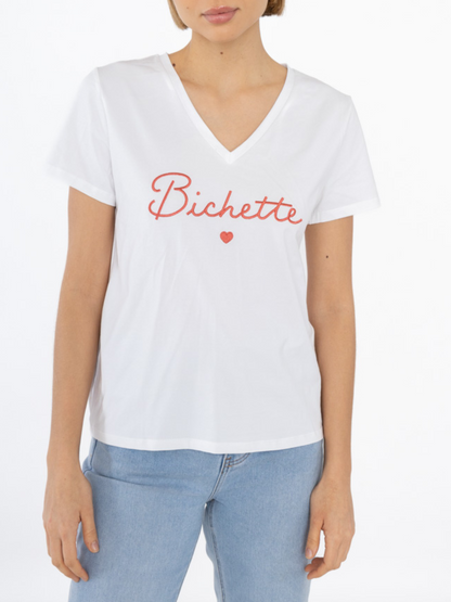 Tee-shirt "Bichette" Col V