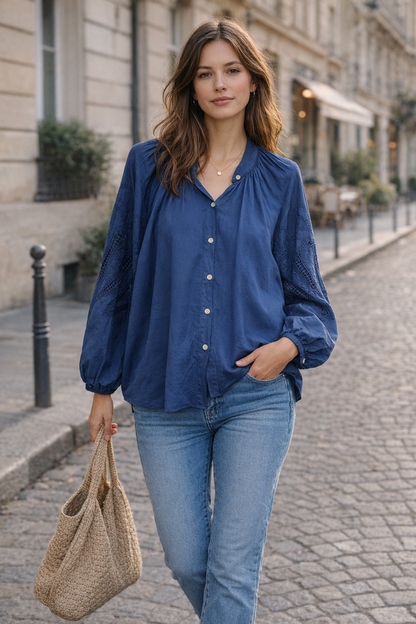 Chemise Broderies Bohème