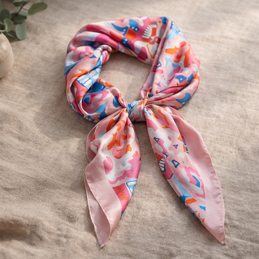 Foulard Bohème Rose
