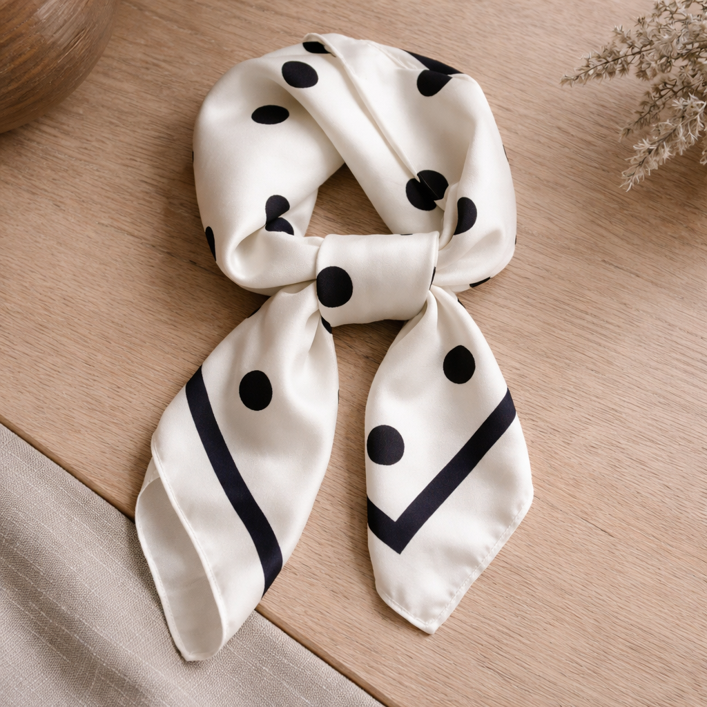 Carré de Soie Pois