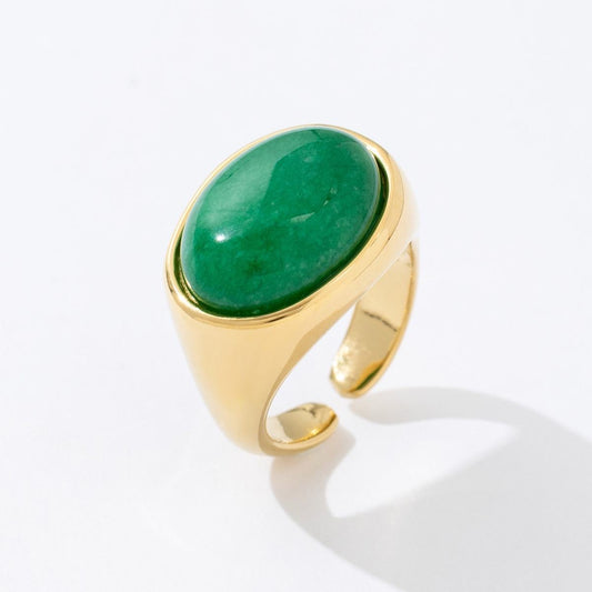 Bague Pierre Ovale