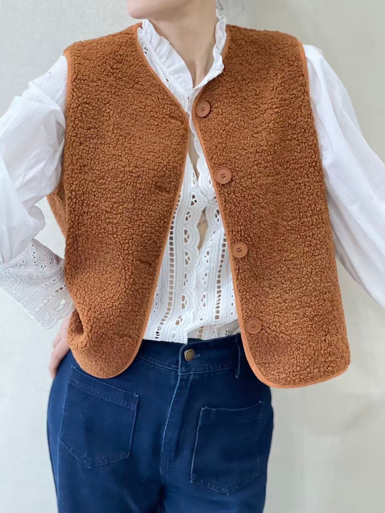 Gilet Cosy Boutonné