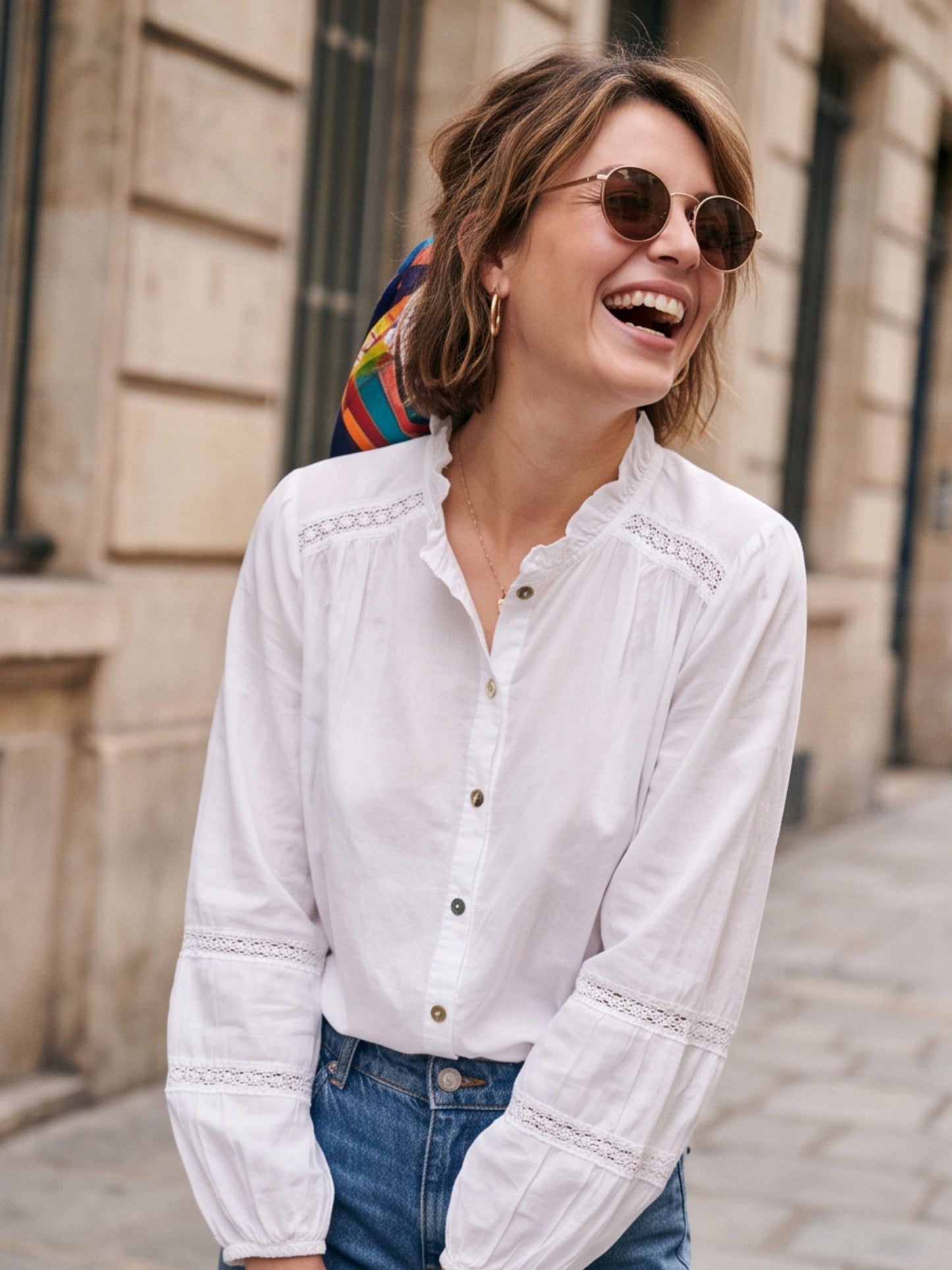 Chemise Clara - Boutonnée Dentelle