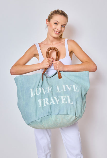 Sac de Voyage "Love Live Travel"