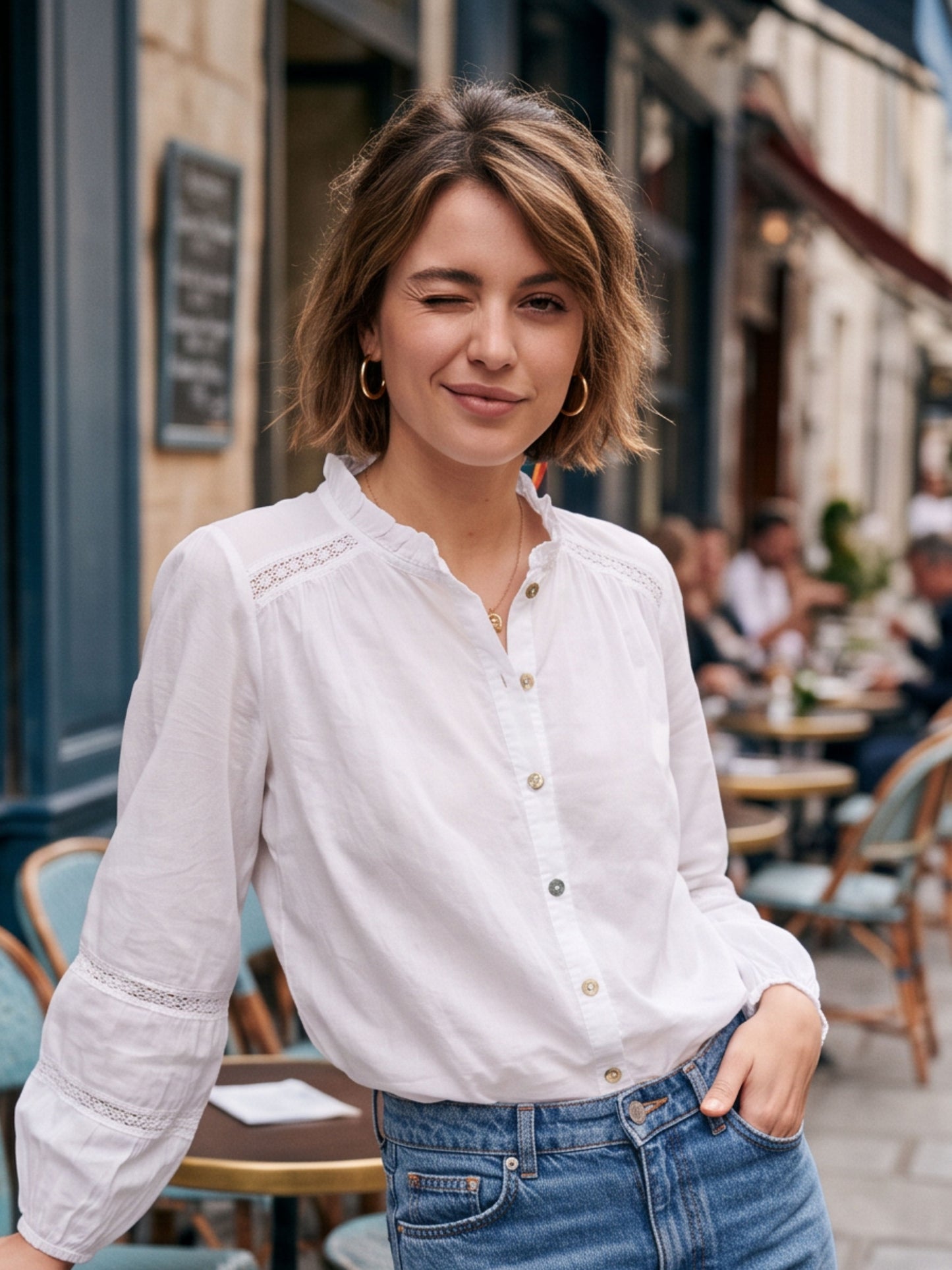 Chemise Clara - Boutonnée Dentelle