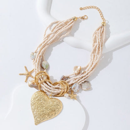 Maxi Collier Coeur Marin