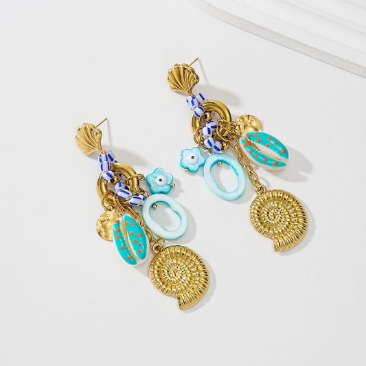 Boucles d'Oreilles Marine