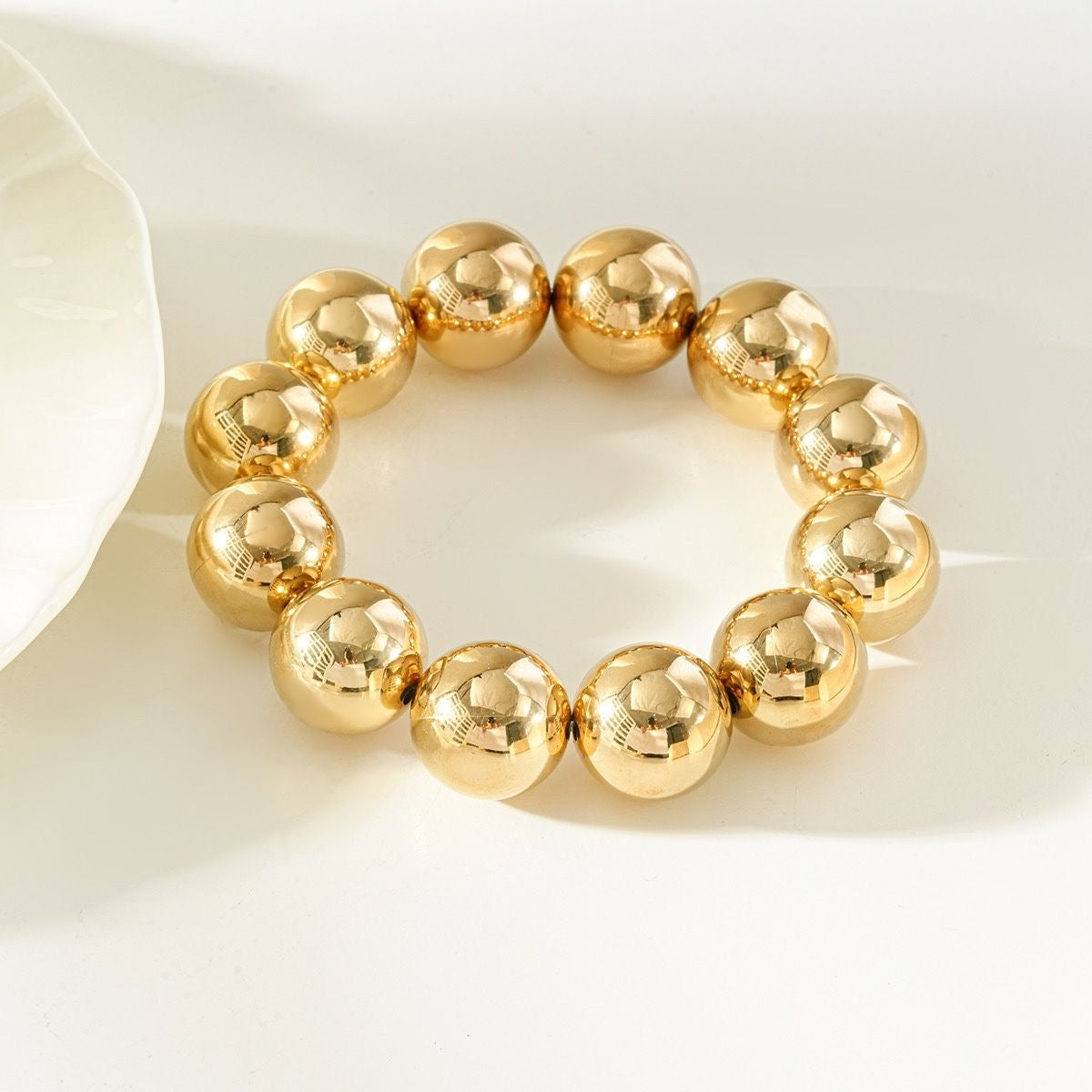 Bracelet Perles Dorées