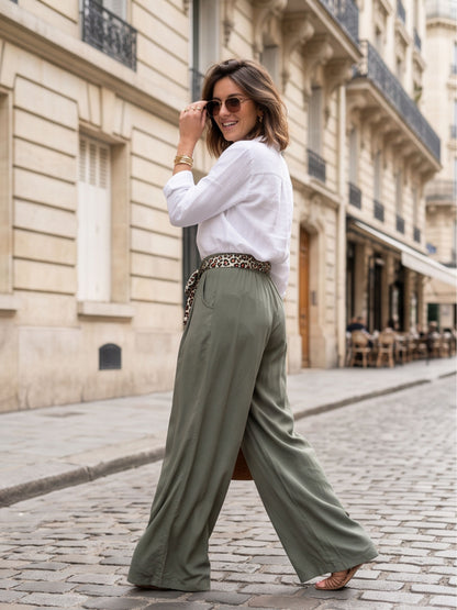 Pantalon Large Tencel