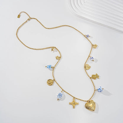 Collier Talisman Doré