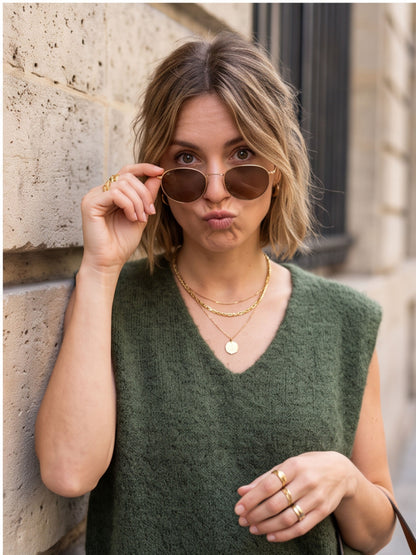 Top Louise - Maille Sans Manches